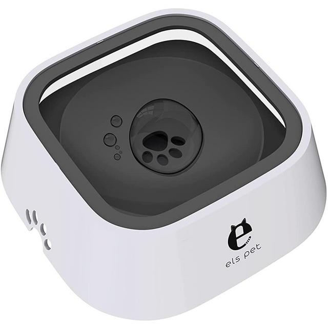 ELS PET 1L/2L/70oz Dog Spill Proof Pet Water Bowl, Anti-Choking Water Bowl, Slow Water Feeder Pet Water Dispenser Carried Water Bowls for Dogs, Cats & Pets