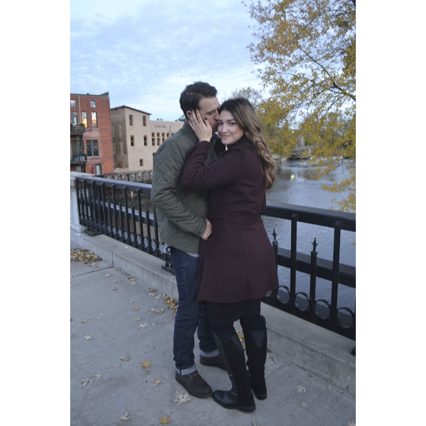 Engagement photo in Old Town.