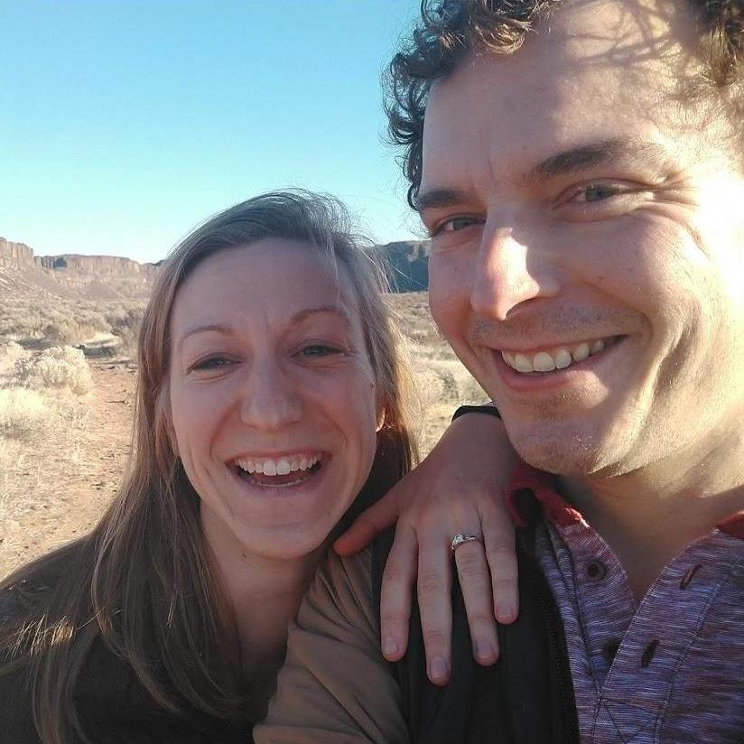After Joe proposed at the Vantage overlook