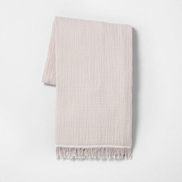 Throw Blanket Taupe - Hearth & Hand™ with Magnolia