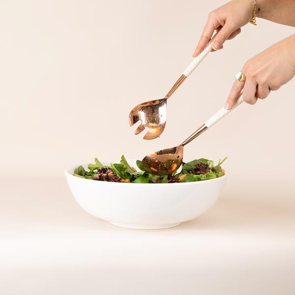 SPIRAL COPPER SERVING UTENSILS