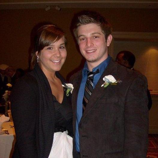 At an awards ceremony, where we both were recognized for our high school achievements.
