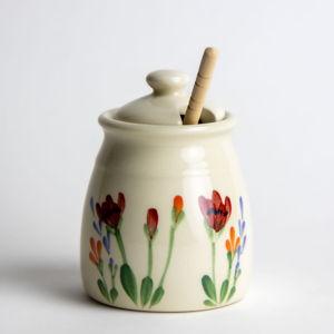 Honey Pots | Emerson Creek Pottery | Red Poppy