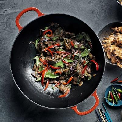 Le Creuset Signature Wok (White)