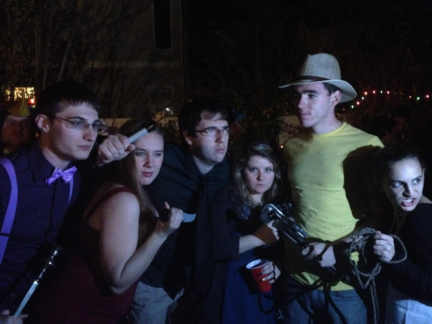 Halloween as the Clue board game suspects, junior year. (She was Mrs. Peacock. He was Mr. Green.)
