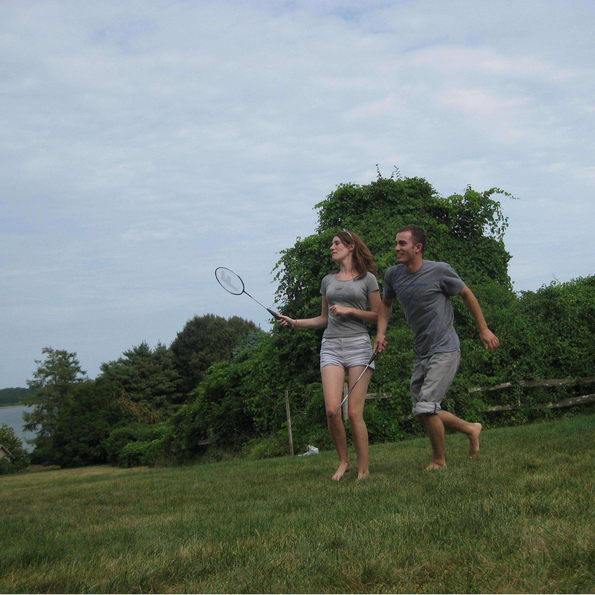 Badminton, anyone? There will be lots of lawn games at the reception.
