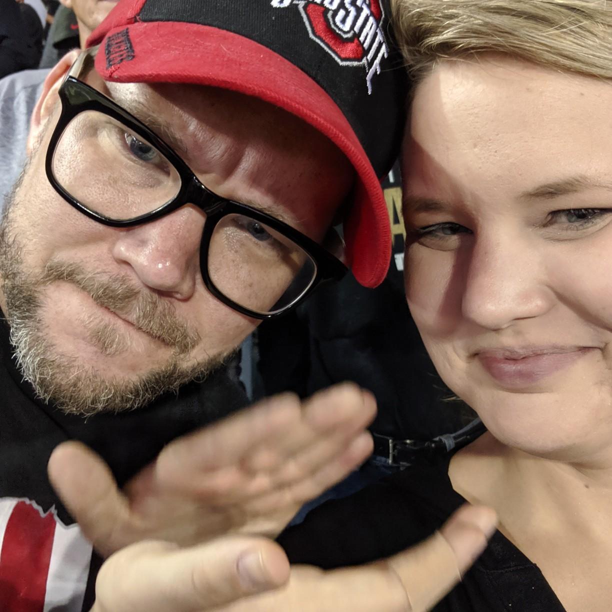 our first OSU game together. GO BUCKS!