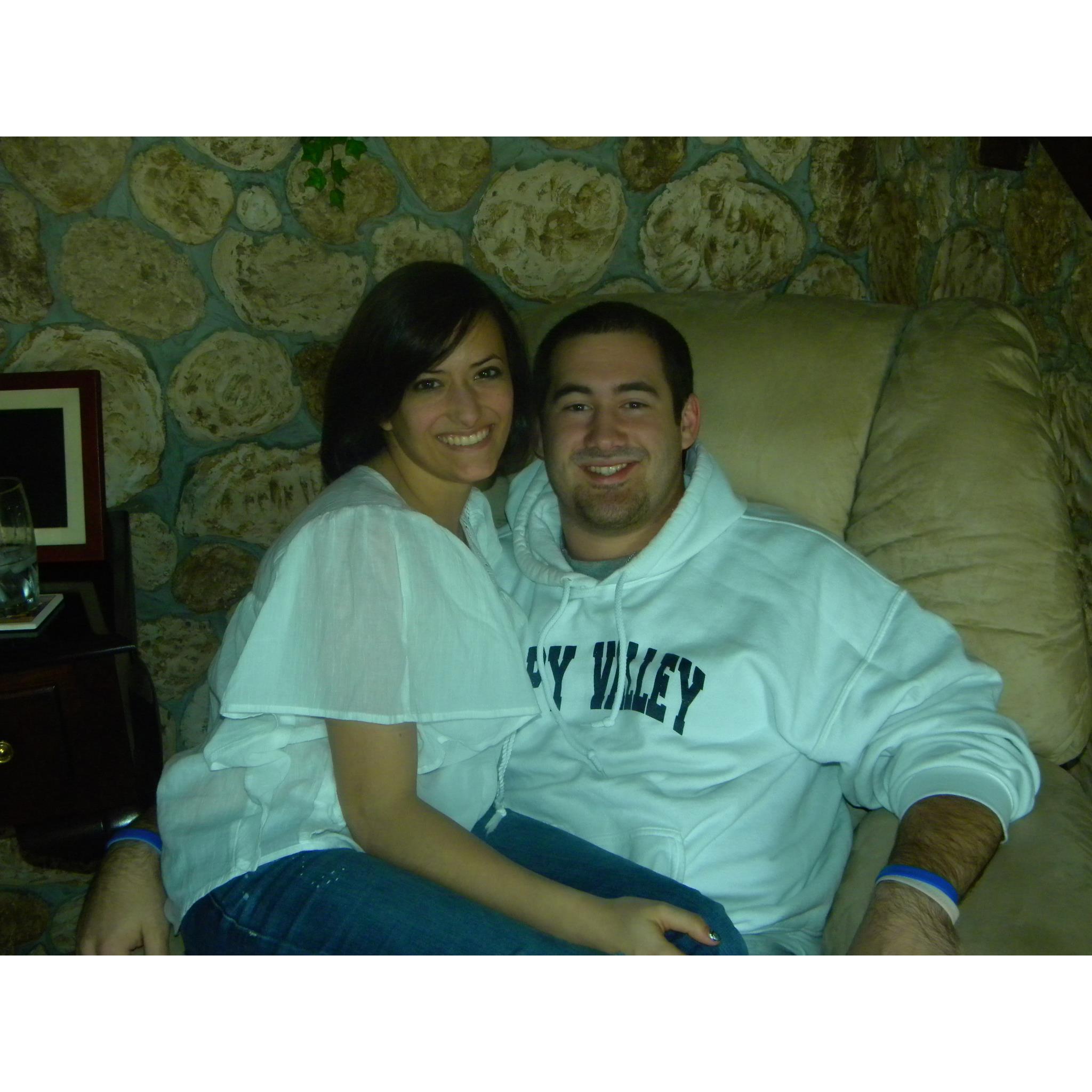 April 2012 - one of our first pictures as a couple