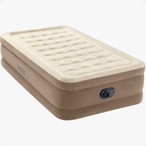Intex Ultra Plush Fiber Tech Airbed Mattress with Built in Pump - Twin