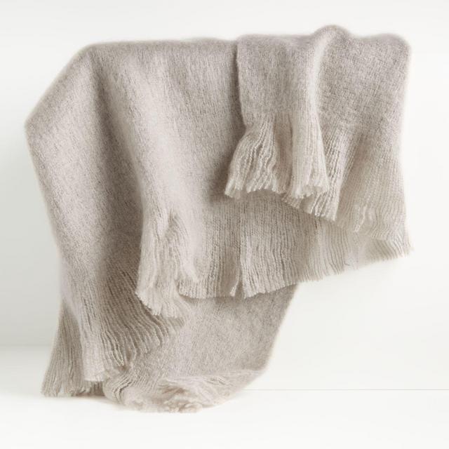 Loren Grey Soft Throw Blanket