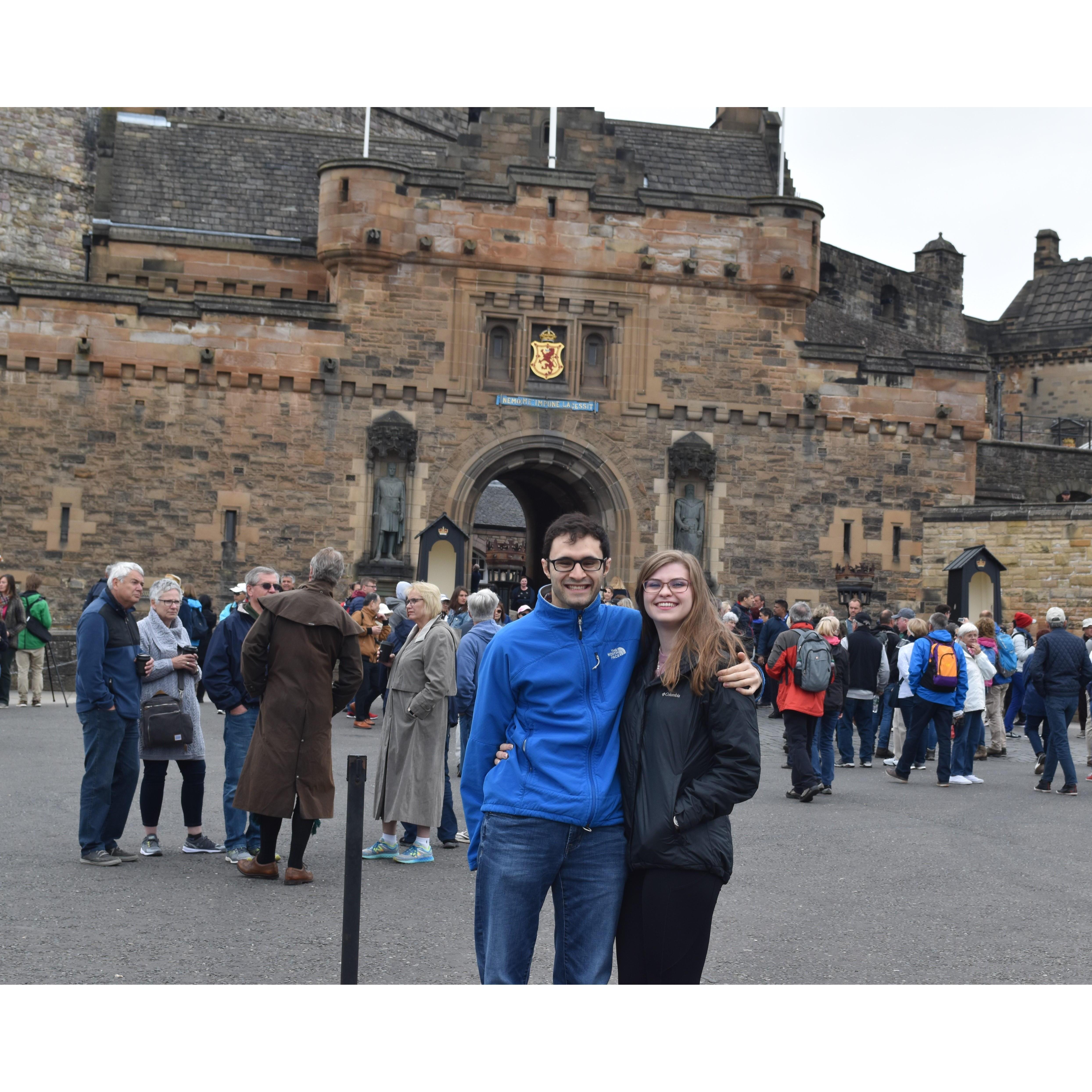 Circa 2018. Visiting Uncle Parto and Aunt Kathy in Scotland. Taken in Edinburgh outside Edinburgh Castle.