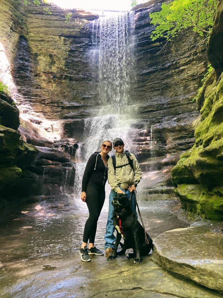 Exploring the Cascade Falls at Matthiessen State Park with Jack