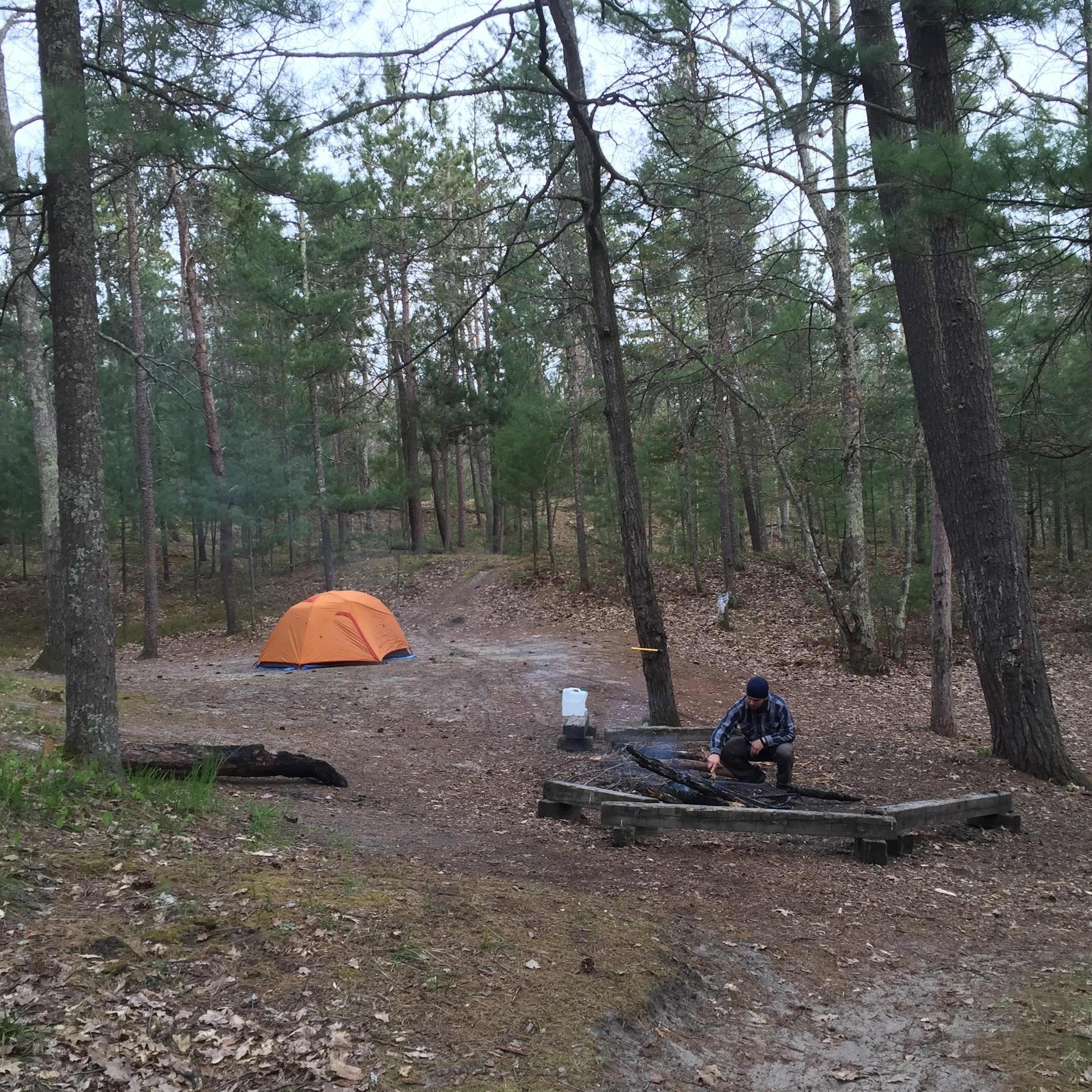 Our first camping trip in Empire, MI.