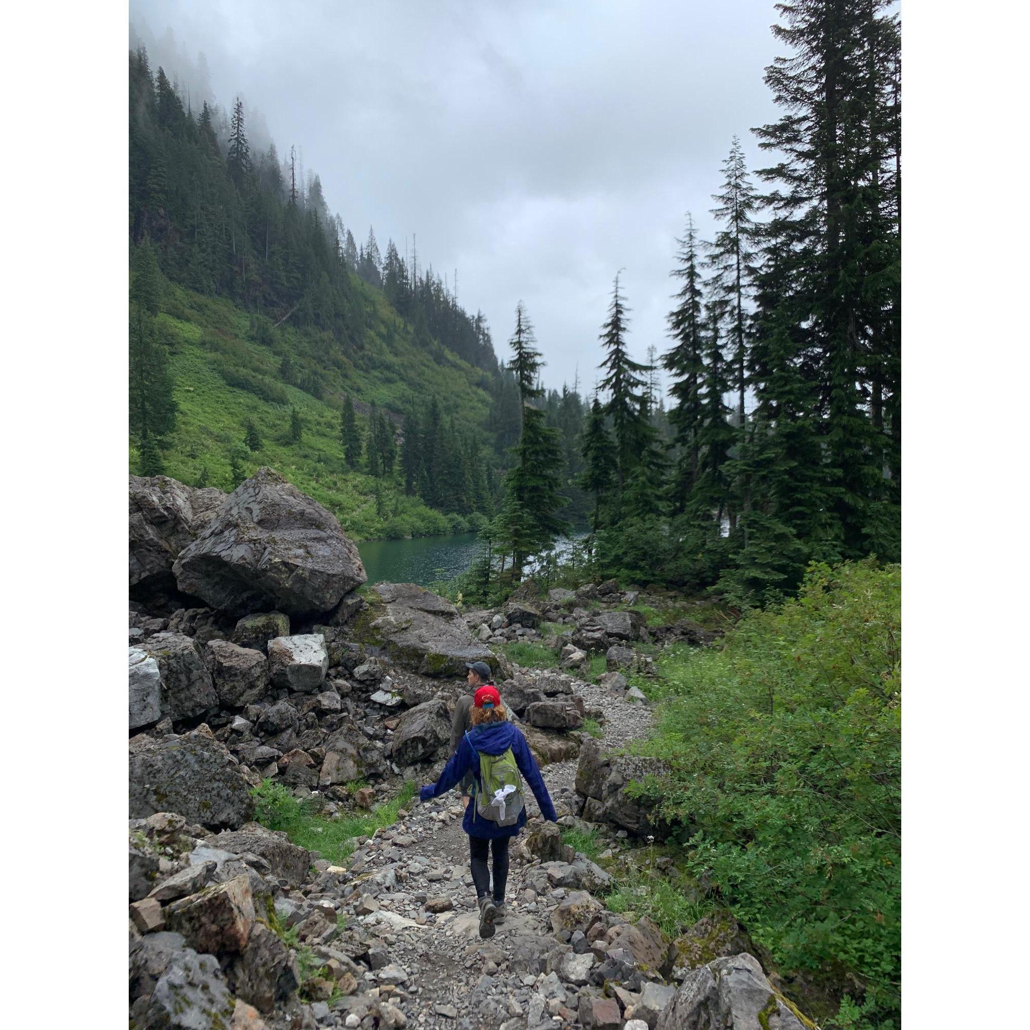 Hiking in the Cascades.