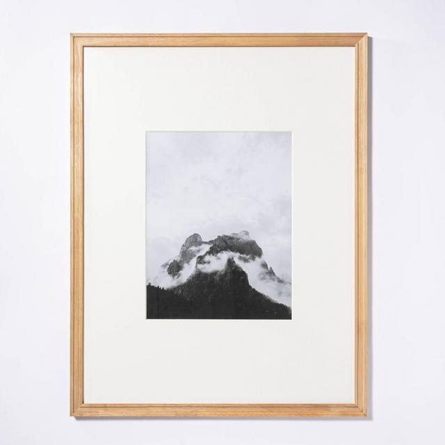 20" x 26" Matted to 11" x 14" Gallery Frame Natural Wood - Threshold™ designed with Studio McGee
