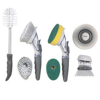 Polder 7-piece Kitchen Brush and Sink Set