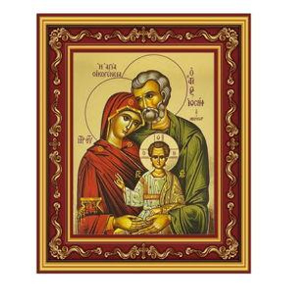 Gilded Holy Family Icon