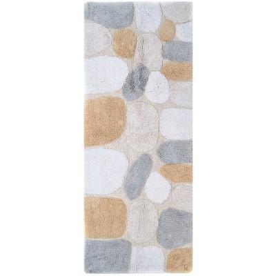 Pebbles Bath Rug Runner Neutral Rain (24&#34;X60&#34;)- Chesapeake Merch Inc.