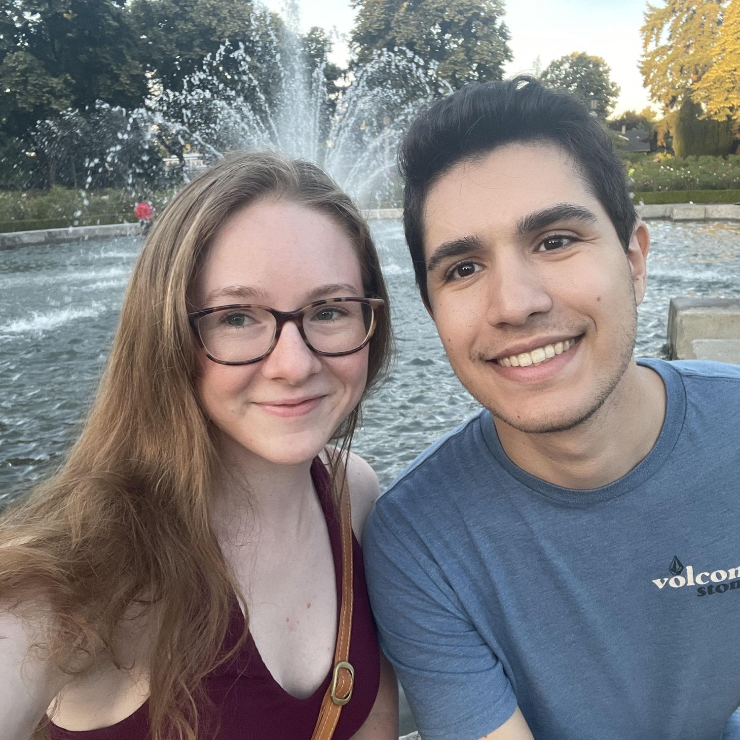 We took this photo right after touring our wedding venue