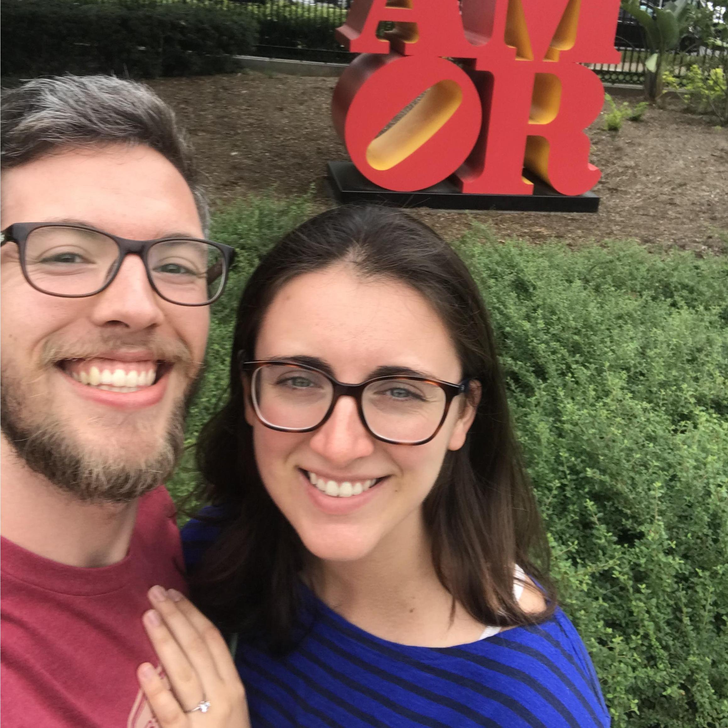 In DC the weekend we got engaged
