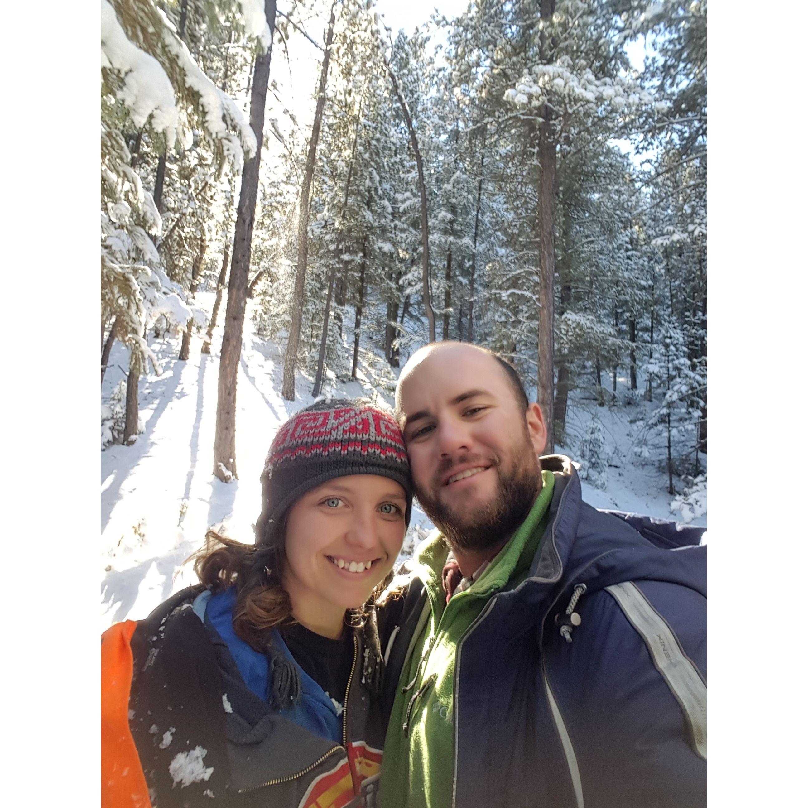 Our first cabin trip.