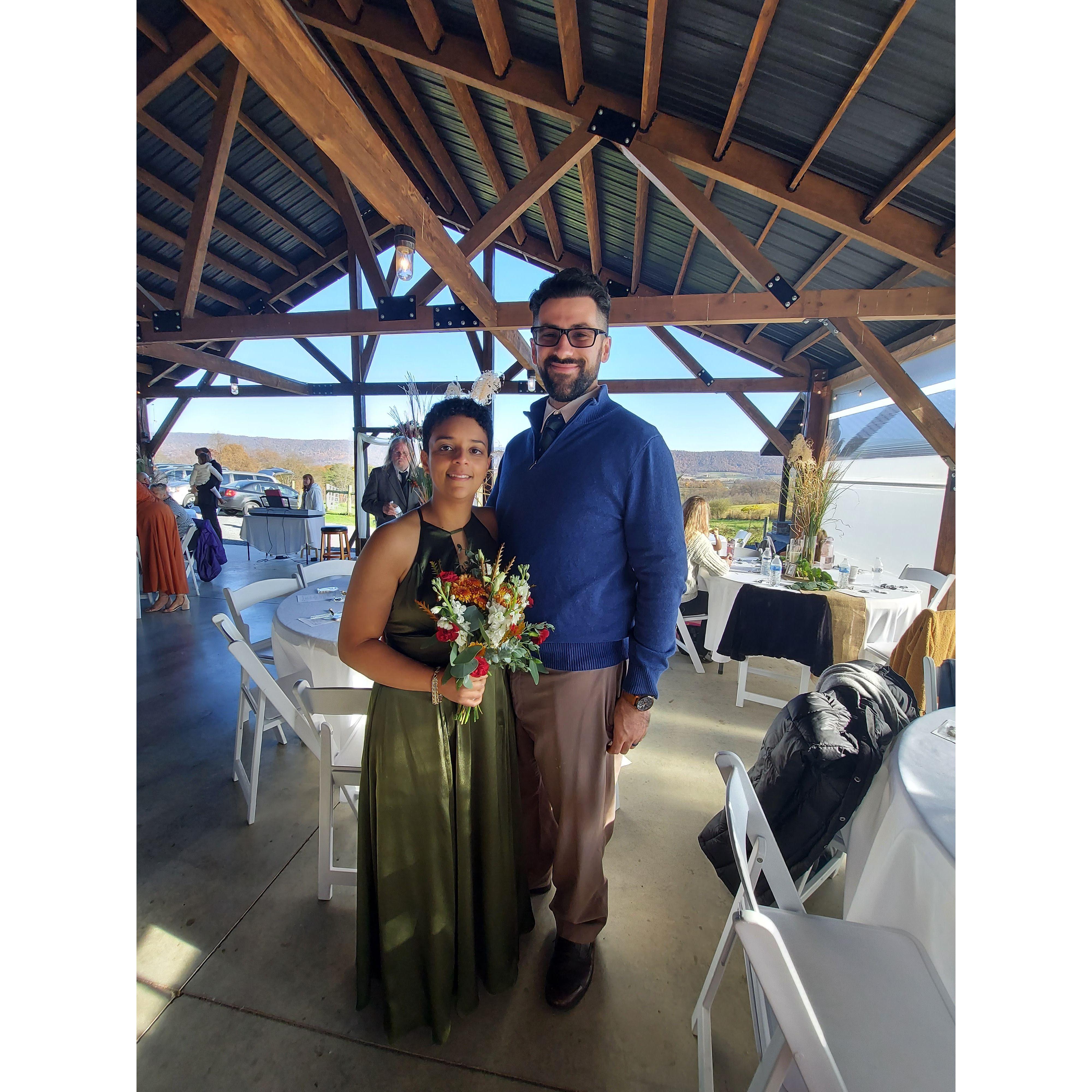 Lydia at her best friend's wedding.