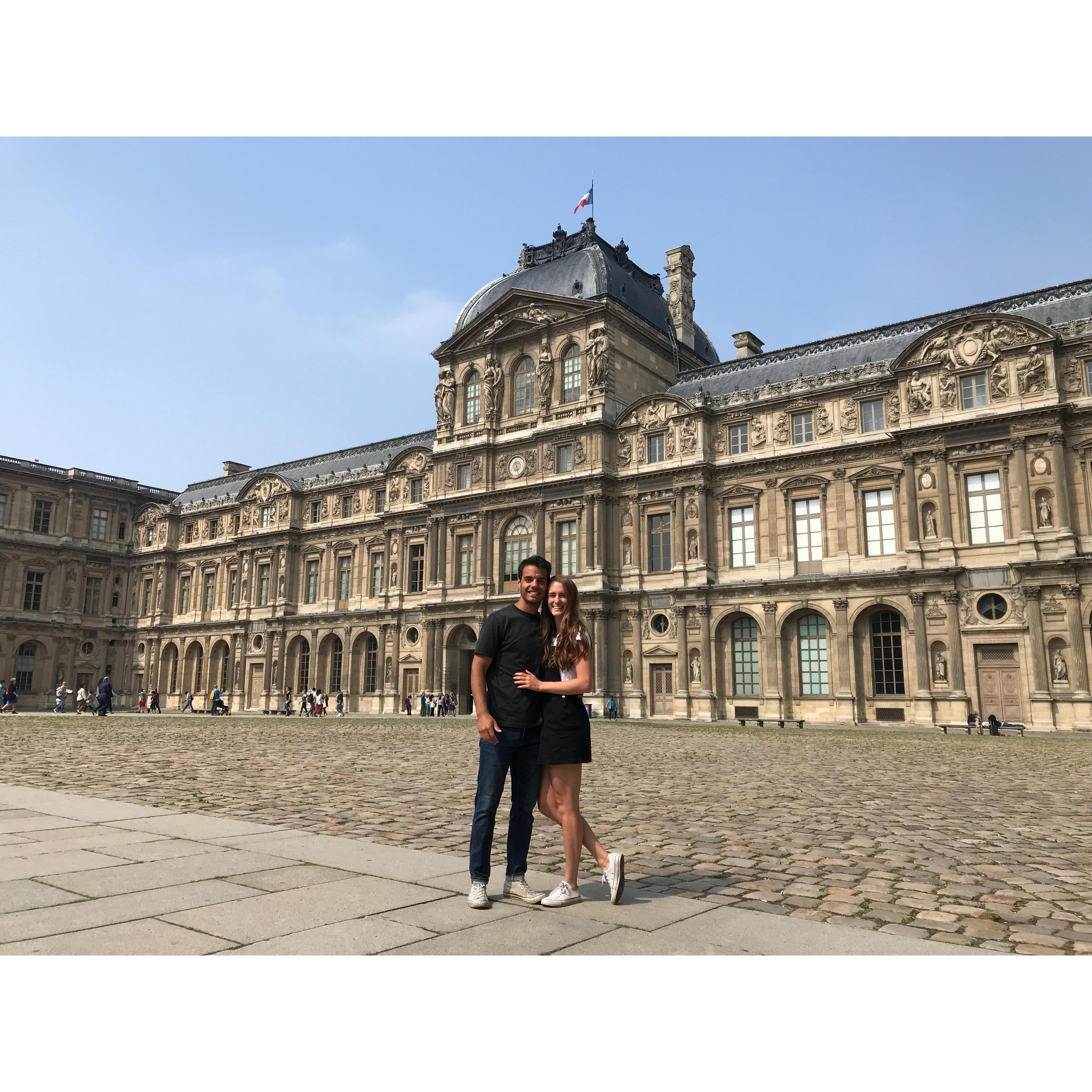 In Paris, by the Louvre