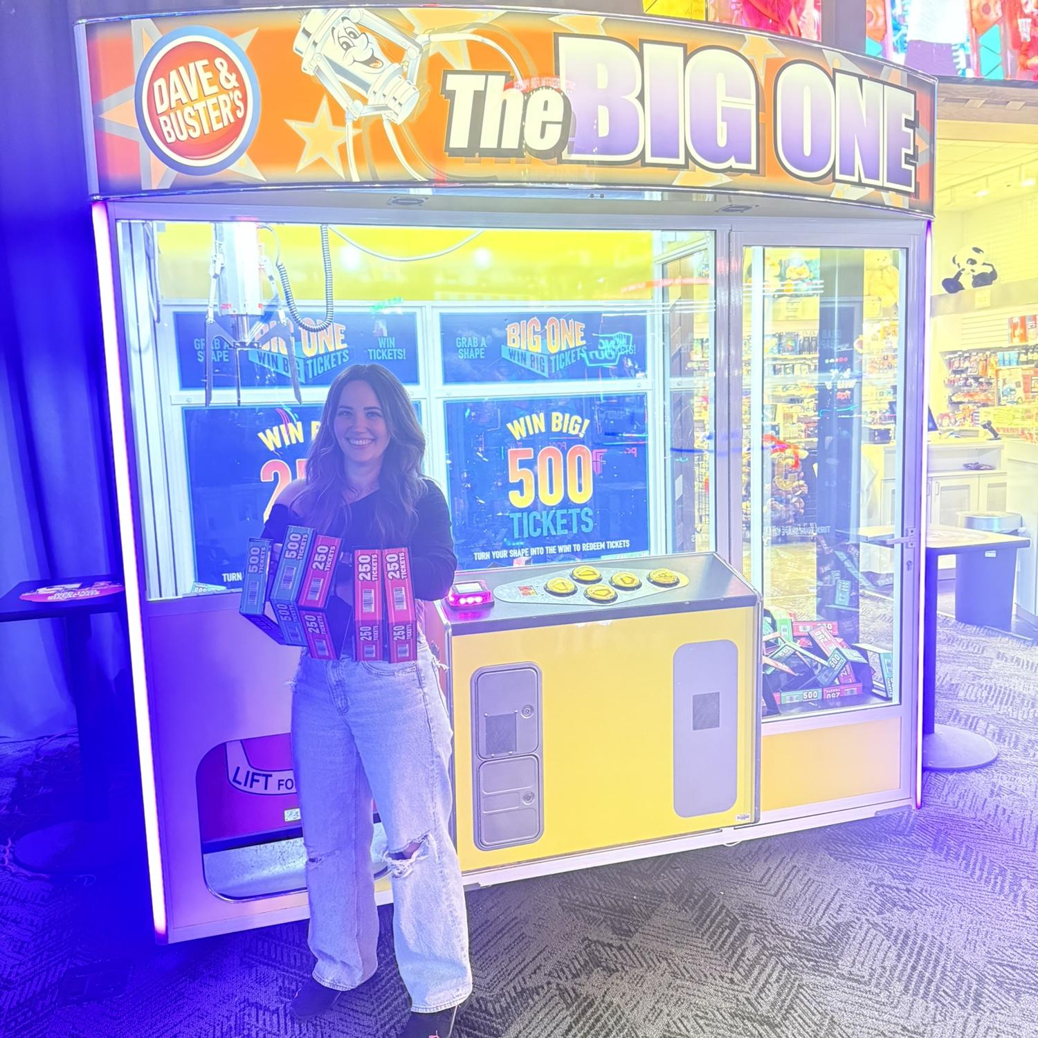 Tyler and Alandra love playful competition, each one insisting they are the "real" champion at Dave & Busters.