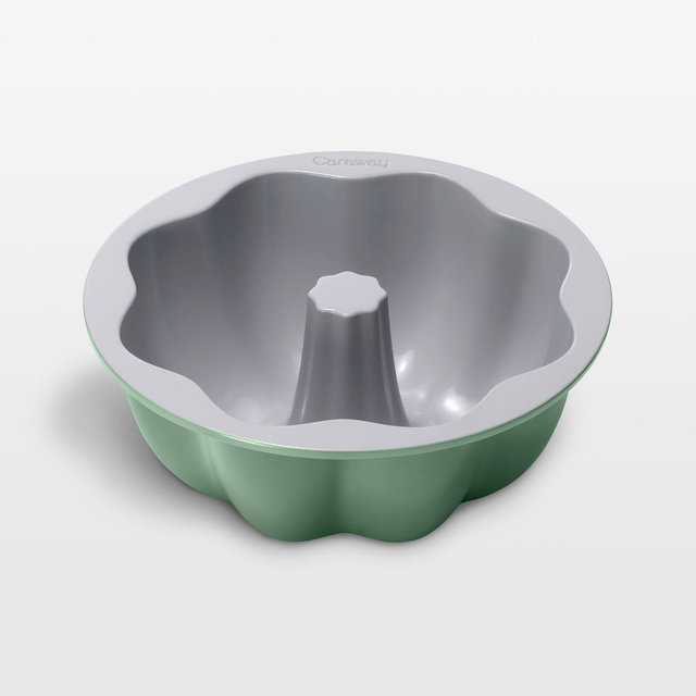 Caraway ® Sage 9.5" Ceramic Nonstick Fluted Cake Pan