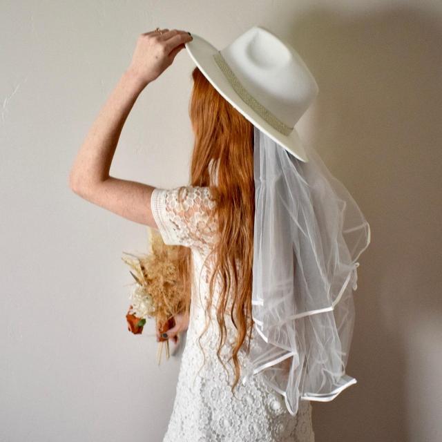 Hat with Veil, Bride hat with Veil, Fedora...