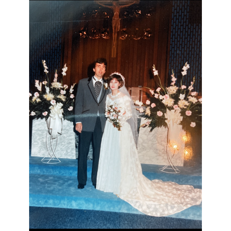 Sarah's parents on their wedding day