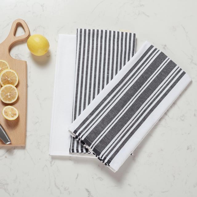Better Homes & Gardens Culinary Stripe Kitchen Towel, Set of 3, Multiple Colors