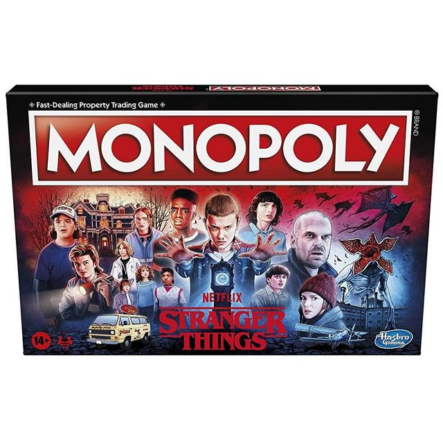 MONOPOLY: Netflix Stranger Things Edition Board Game for Adults and Teens Ages 14+, Game for 2-6 Players, Inspired by Stranger Things Season 4