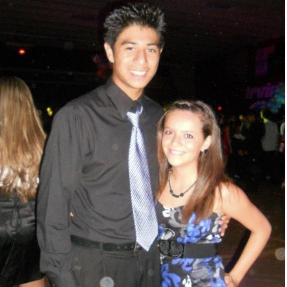 One of the many high school dances we went to together.