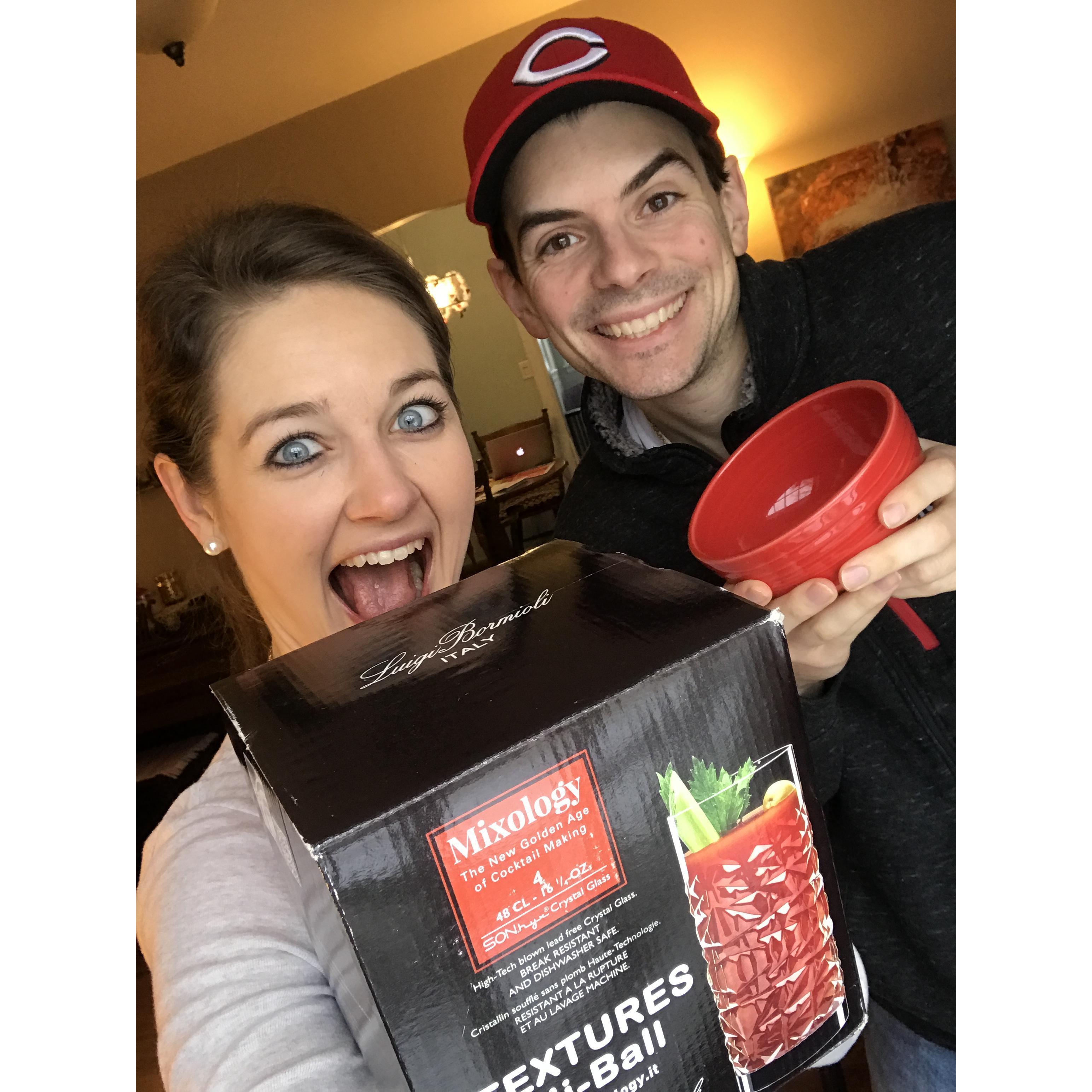 February 2019 - Wichita, Kansas - Enjoying our wedding gift surprises, blessed by amazing friends