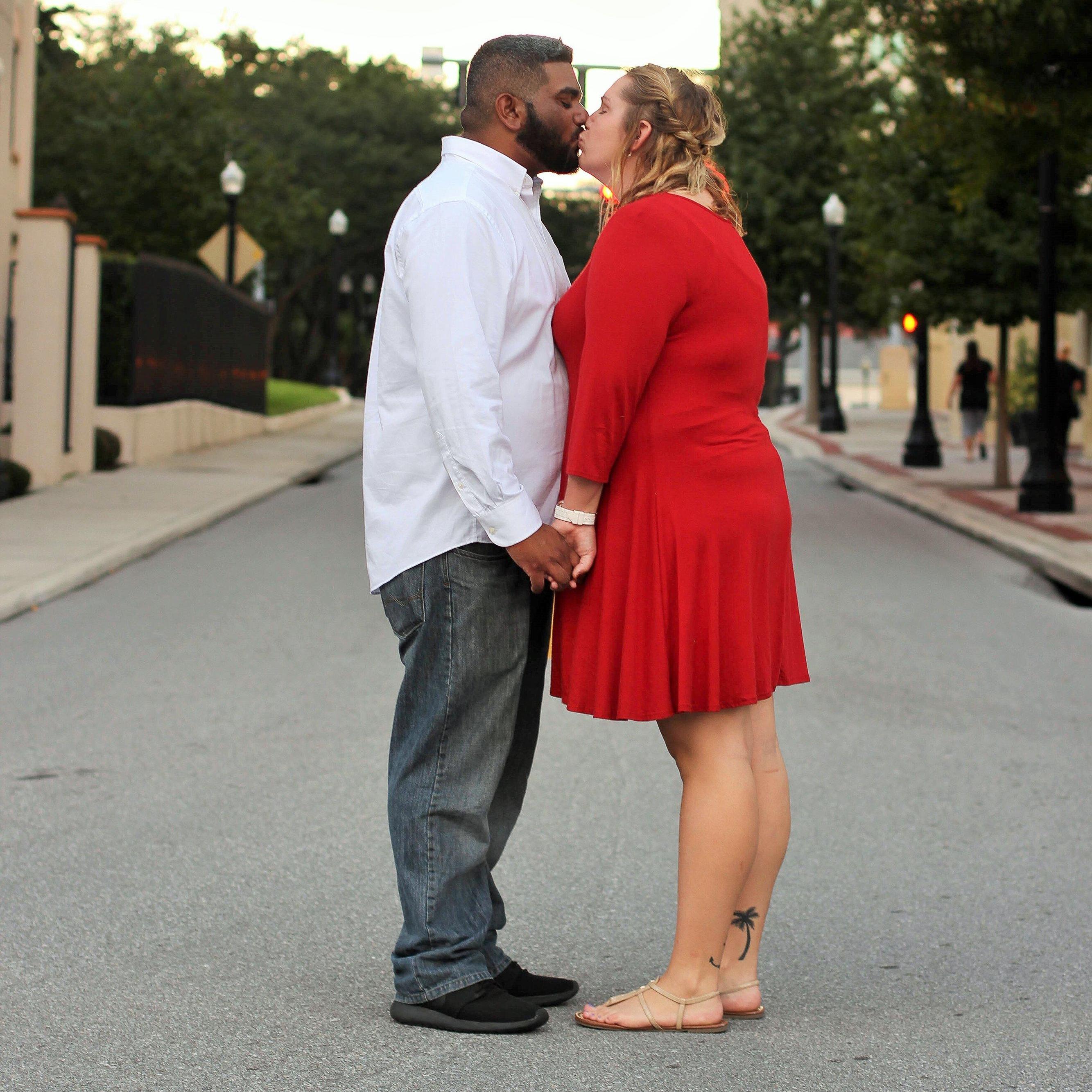 Engagement pictures in downtown Lakeland!
