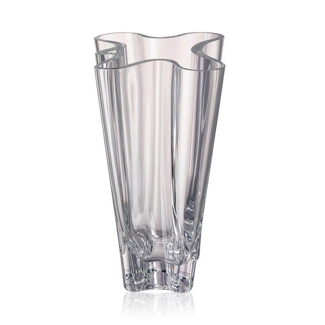 Rosenthal FLUX VASE 10 1/4 IN CLEAR