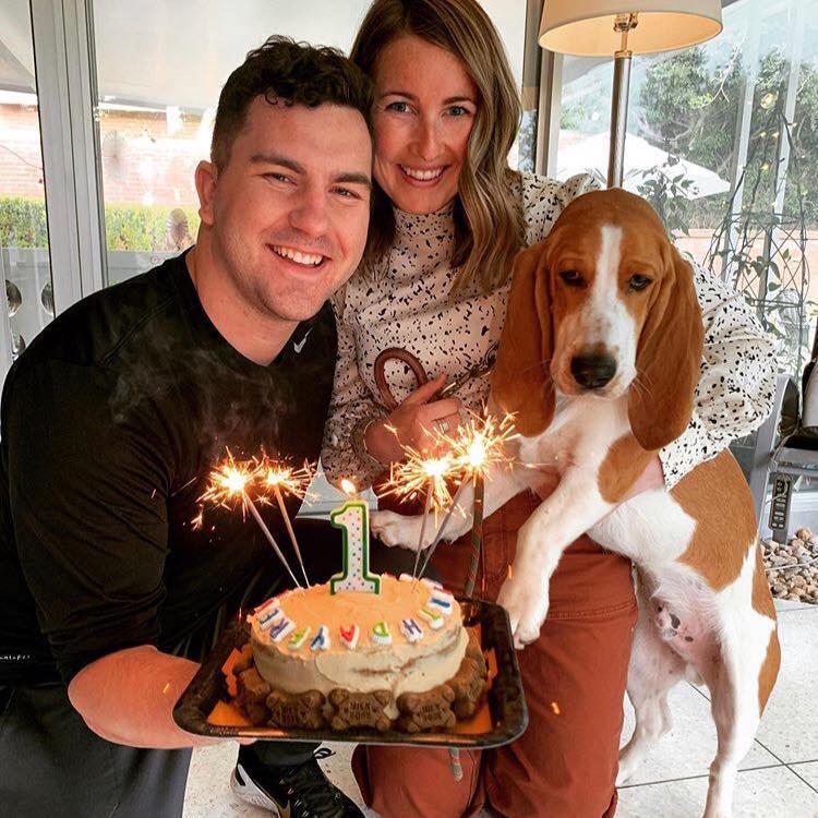 Celebrating Freddie's 1st birthday! We owe a lot to this pup for bringing us together!
