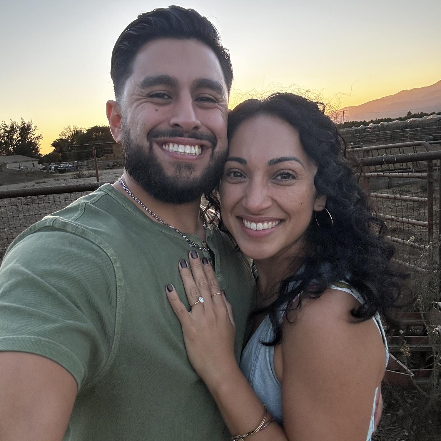 The “WE JUST GOT ENGAGED!” photo!