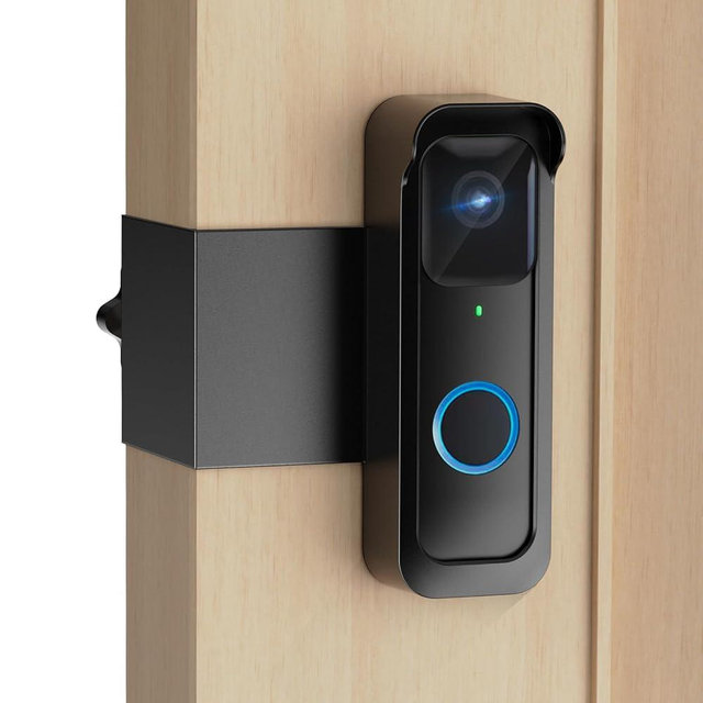 Blink Doorbell Mount, Anti-Theft Doorbell Mount for Blink Doorbell Camera, No Block Sensor & Night Vision Blink Camera Mount, Blink Outdoor Camera Bracket with Rain Cover