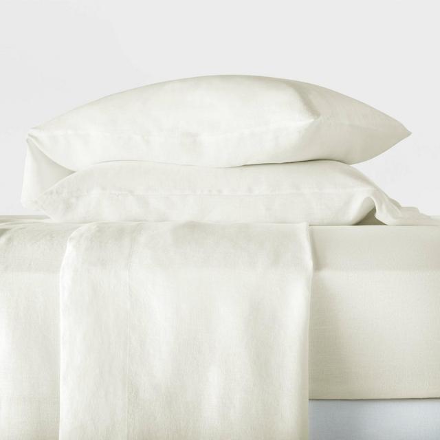 Queen 100% Hemp Solid Sheet Set Natural - Casaluna™