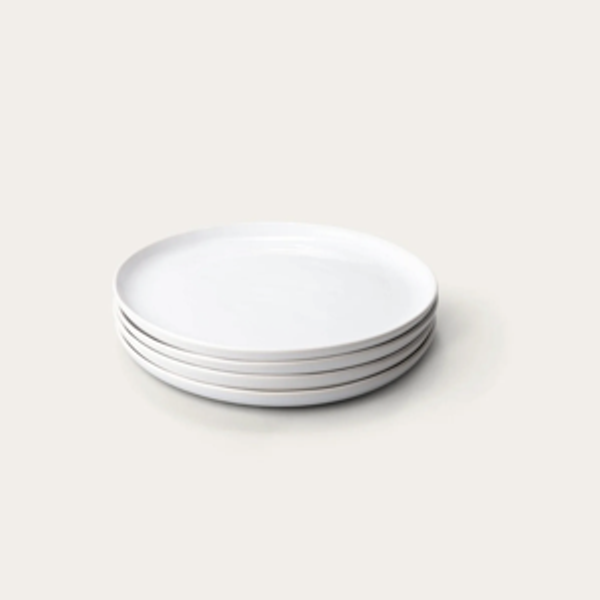 Salad Plates - glossy pearl white