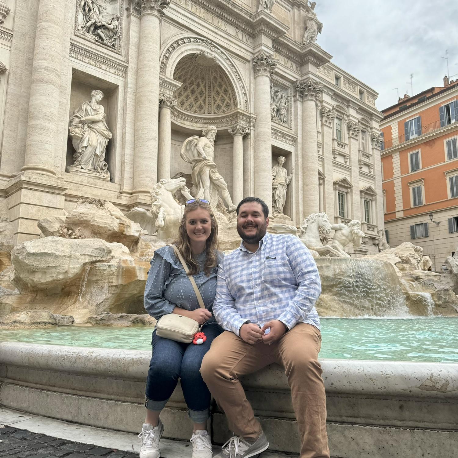 The Trevi Fountain! Rome, Italy