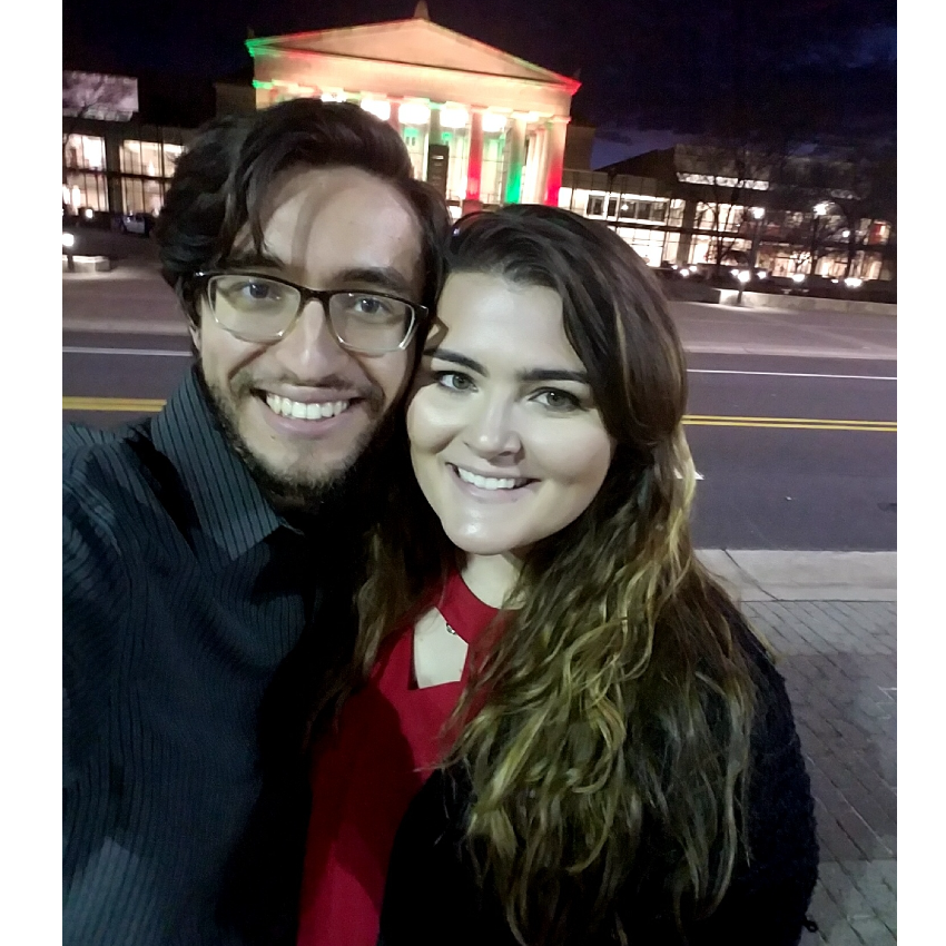 Our first dating anniversary, December 2017