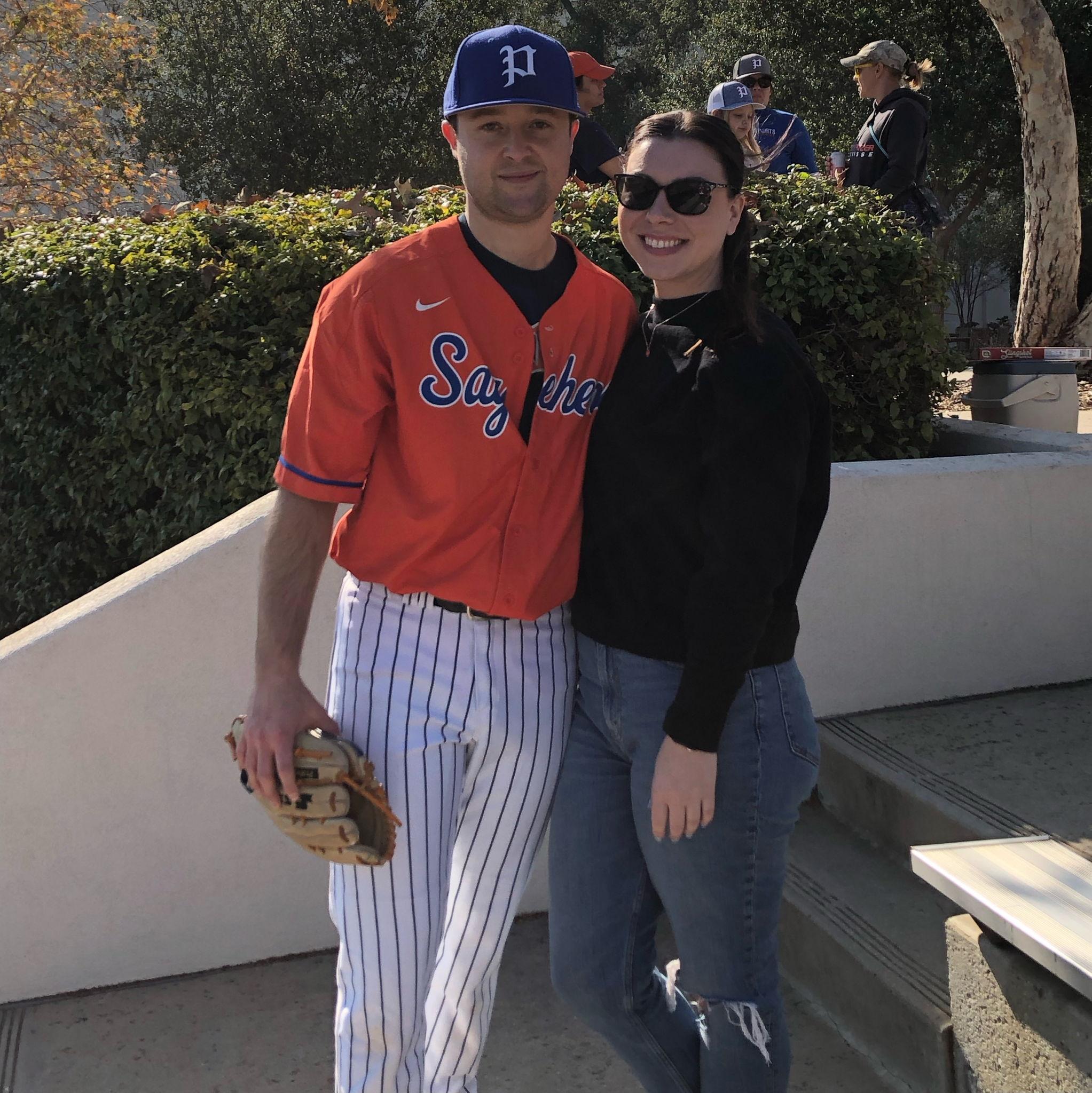Trevor's alumni baseball game at the Claremont Colleges.