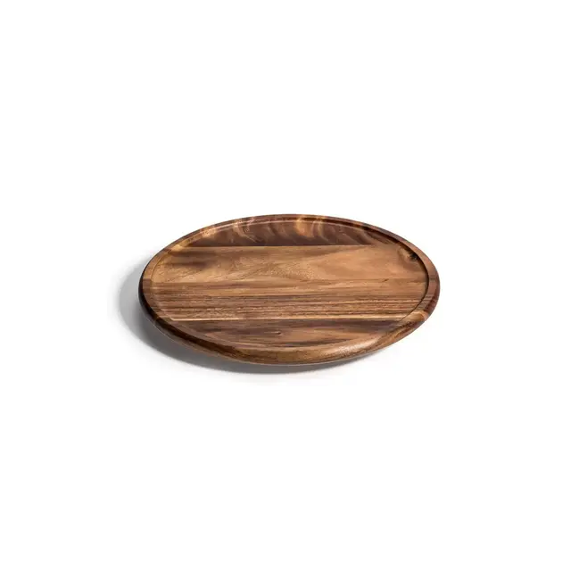Kalmar Home Acacia Wood Lazy Susan - 13"