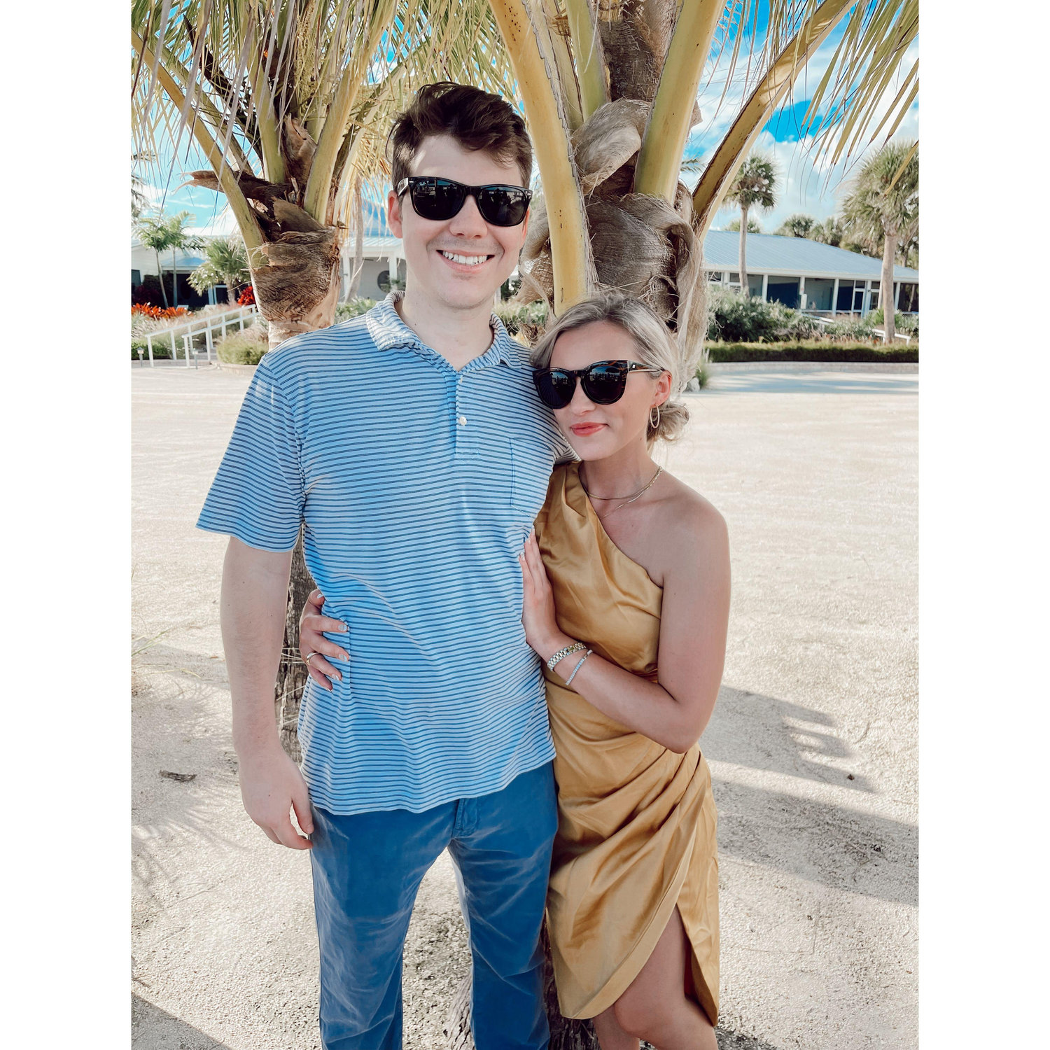 October 2021: Isla Morada in the Florida Keys. At the rehearsal dinner for my best friend's wedding
