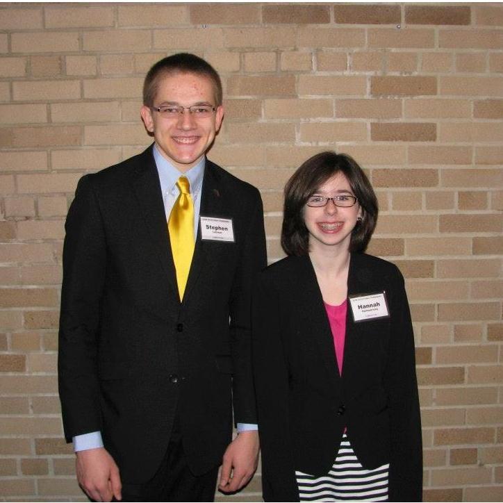 The only photo from our debate partnership because Hannah was very nervous and didn't (still doesn't) like photos // spring 2014