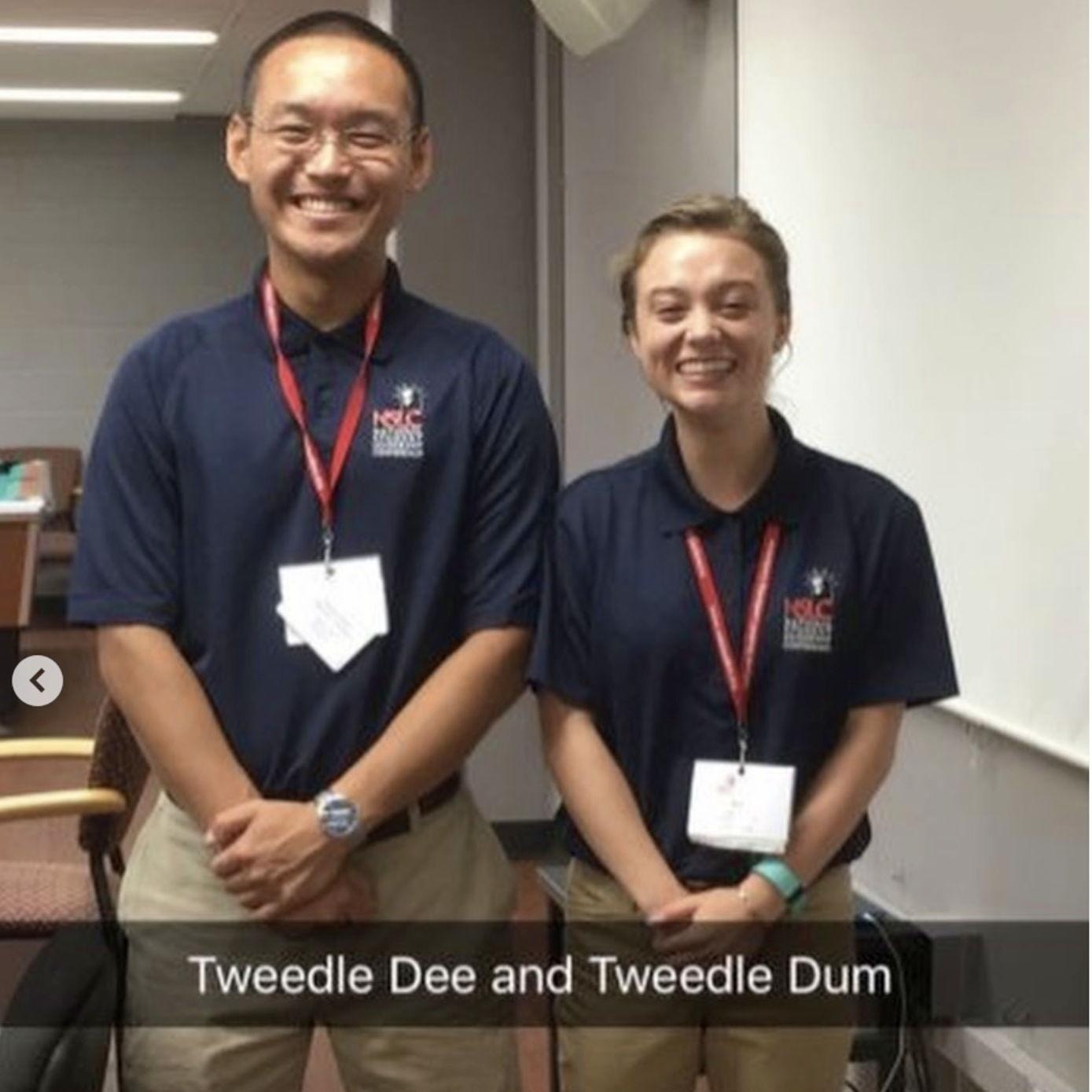 Our first ever photo together. Should we bring back the khakis for the wedding? (Summer 2016)