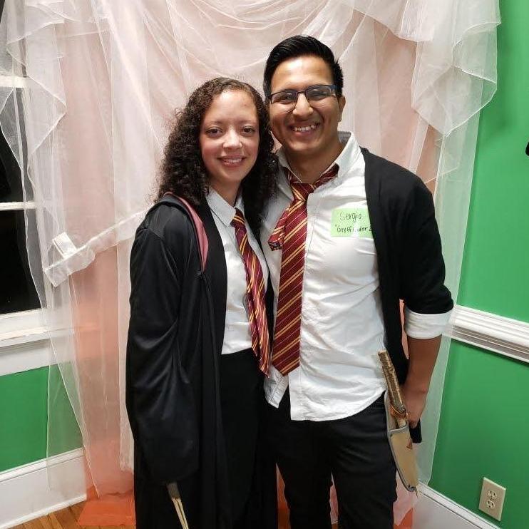 Halloween 2019 when Sergio kindly agreed to dress up like a Hogwarts student.